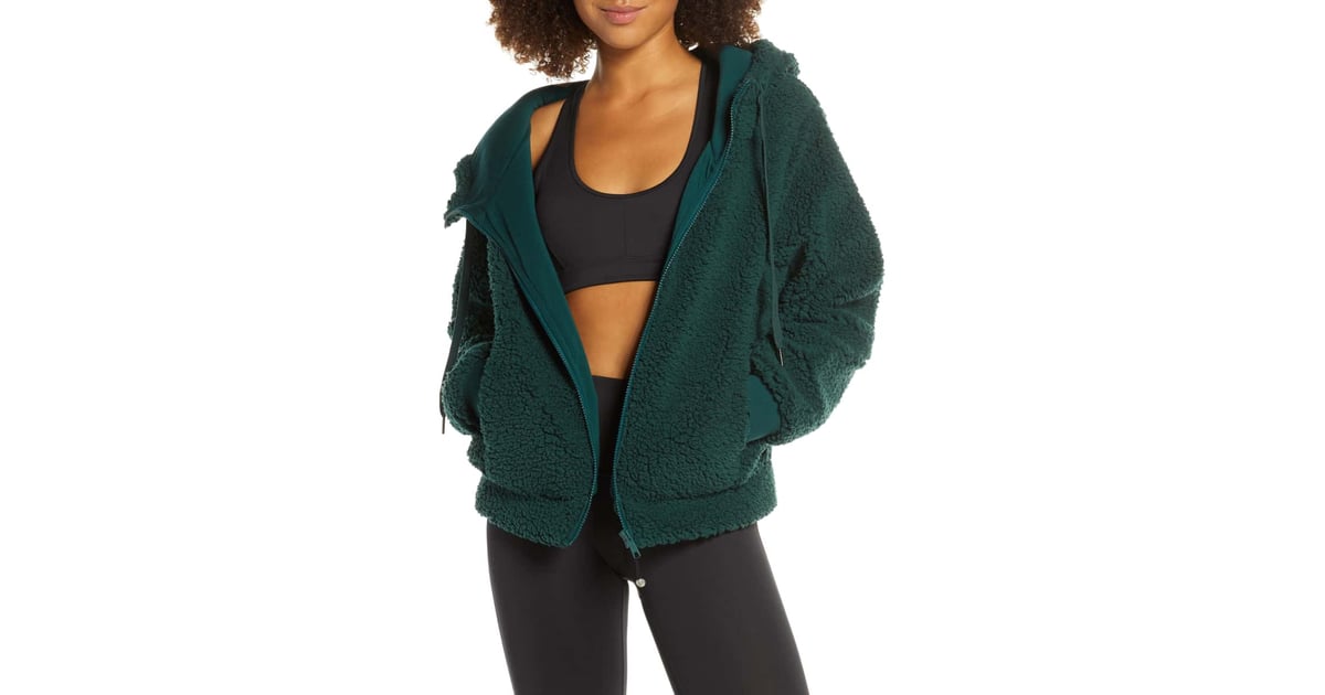 zella farrah hooded fleece jacket