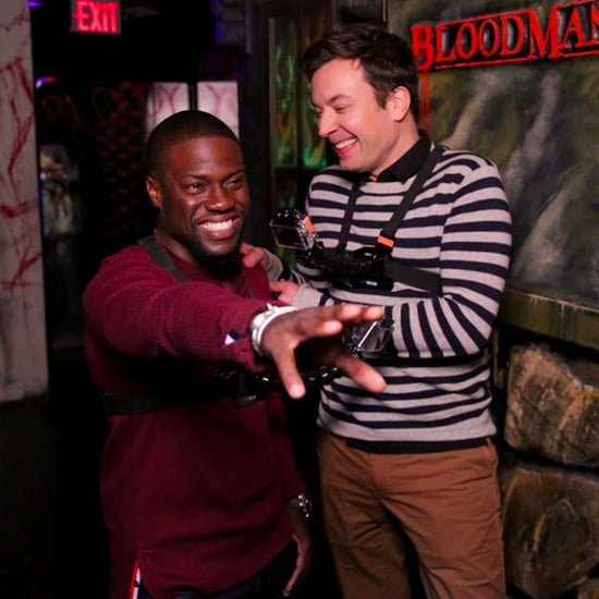 Jimmy Fallon and Kevin Hart Visit a Haunted House Oct. 2016