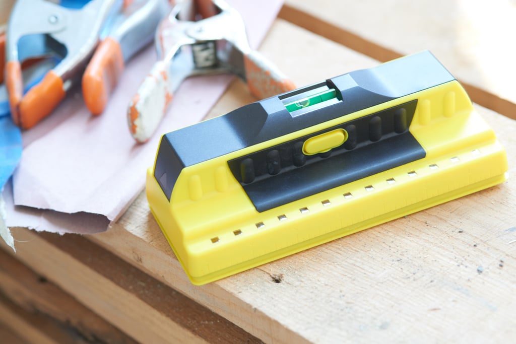 The Nicole Curtis Home collection includes a stud finder.