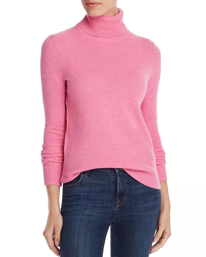 Aqua Cashmere Turtleneck Sweater