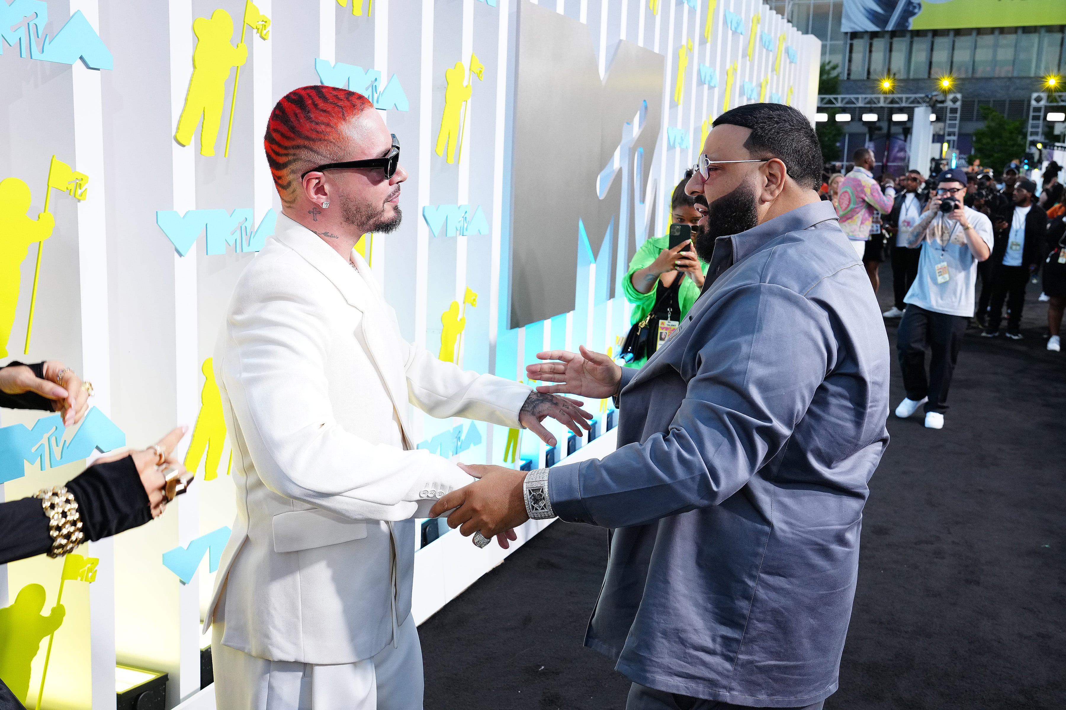 J.Balvin's Colorful Leopard Print Hair Too Epic