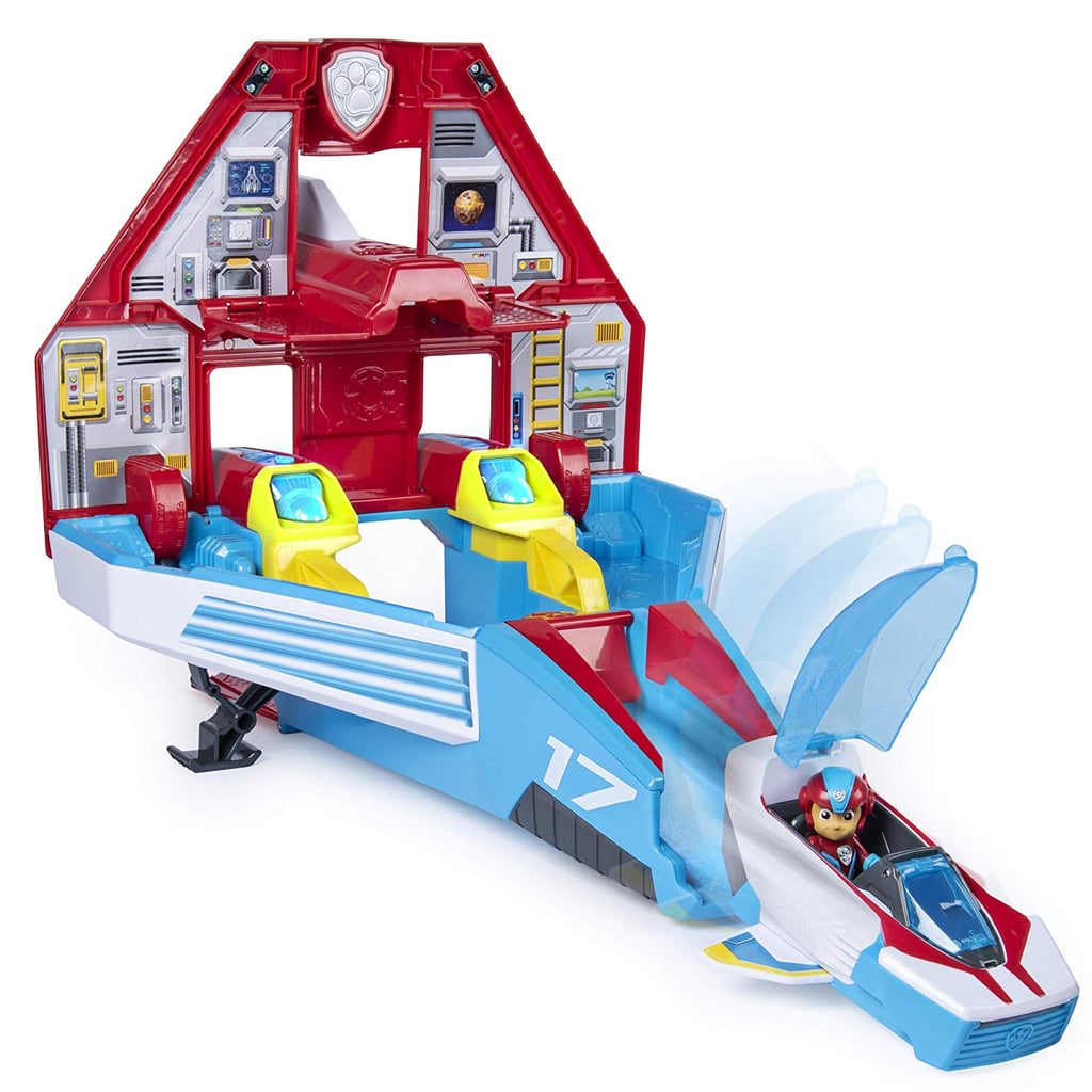 Paw Patrol, Super Paws, 2-in-1 Transforming Mighty Pups Jet Command Centre With Lights and Sounds