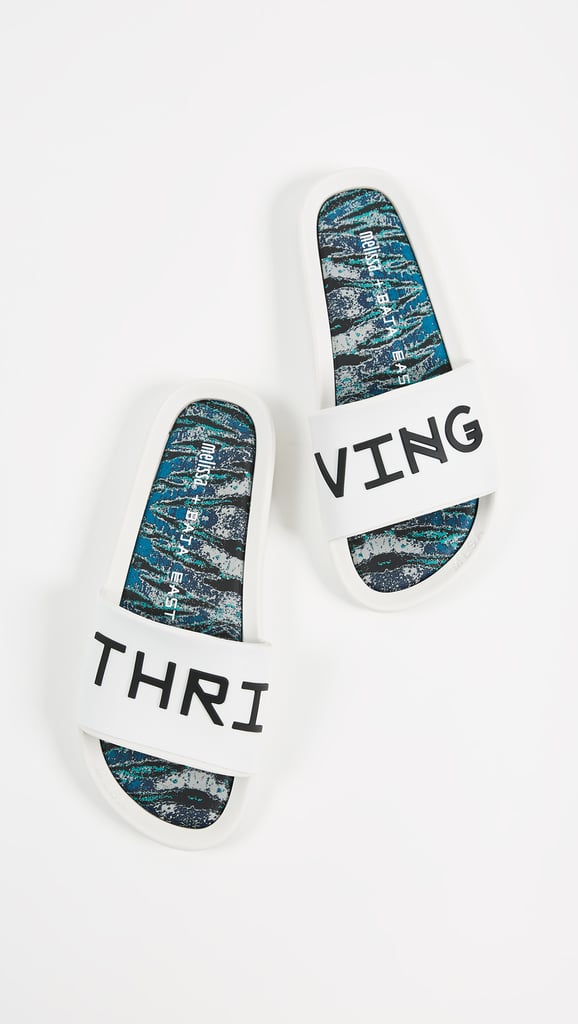 Melissa x Baja East Beach Slides in White