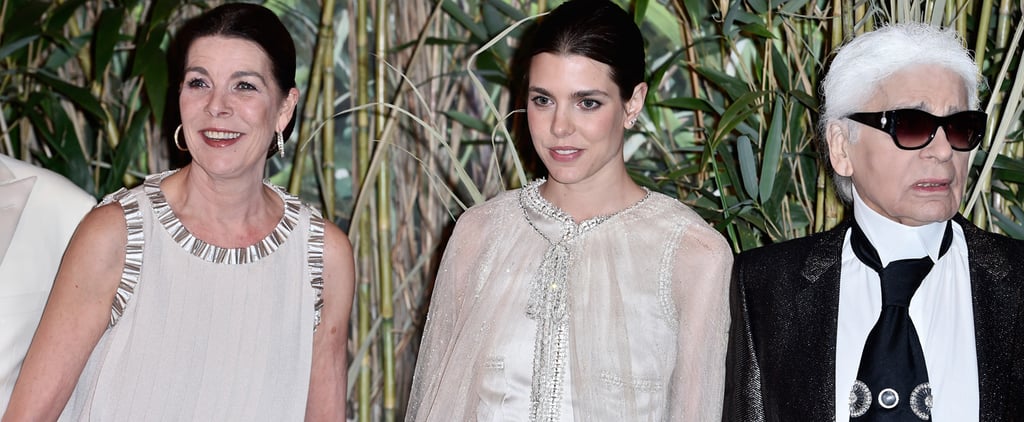 Charlotte Casiraghi Wearing Chanel Cape at Rose Ball 2016