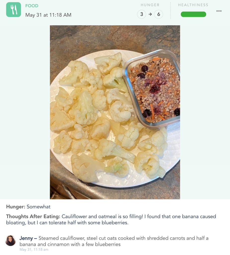 Benefit of Healthie App: Helps Me Remember What I Ate and Prevents Bloating