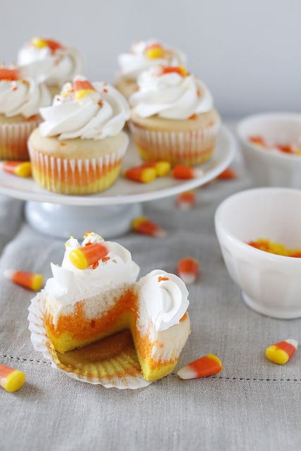 Candy Corn Cupcakes