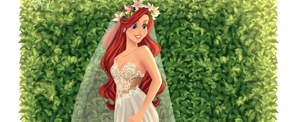 This Artist Reimagined Disney Princesses as Brides, and I Could Stare at Their Gowns For Hours