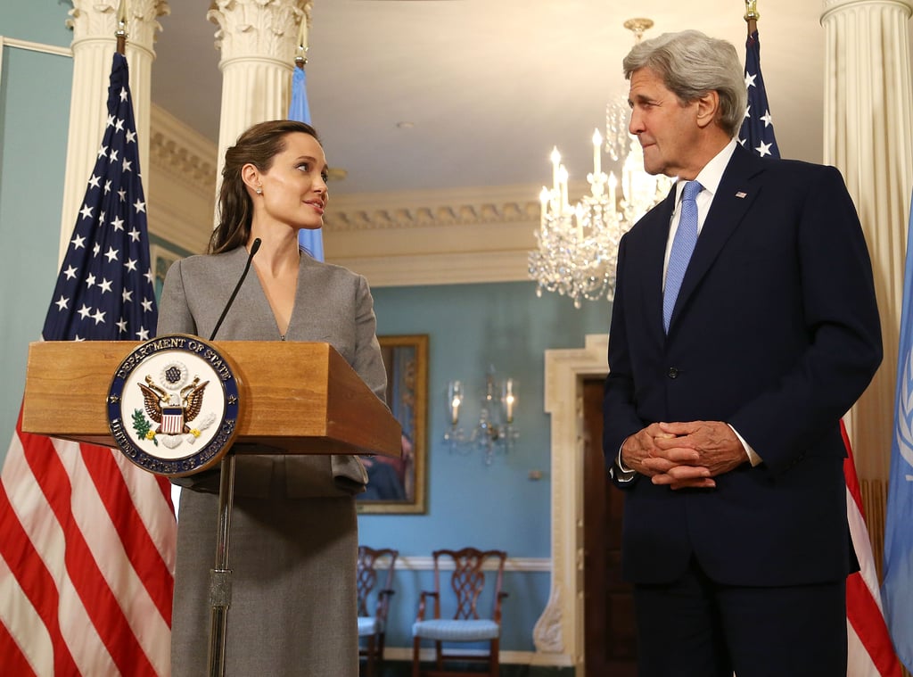 Angelina Jolie at US State Department on World Refugee Day