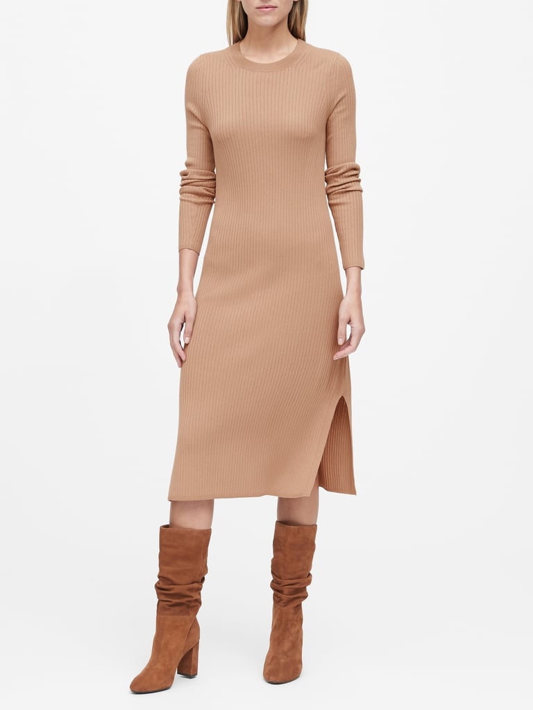 Ribbed Sweater Dress