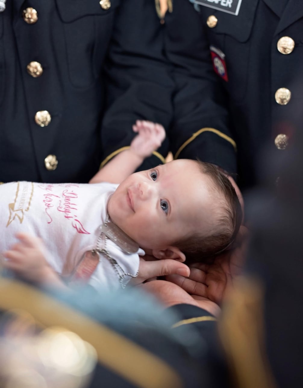 Baby, Toddlers, Kids & Parenting | This Photo Of A Baby Girl Being Held By  Her Late Dad's Army Battalion Will Bring You To Tears | Popsugar Family  Photo 6