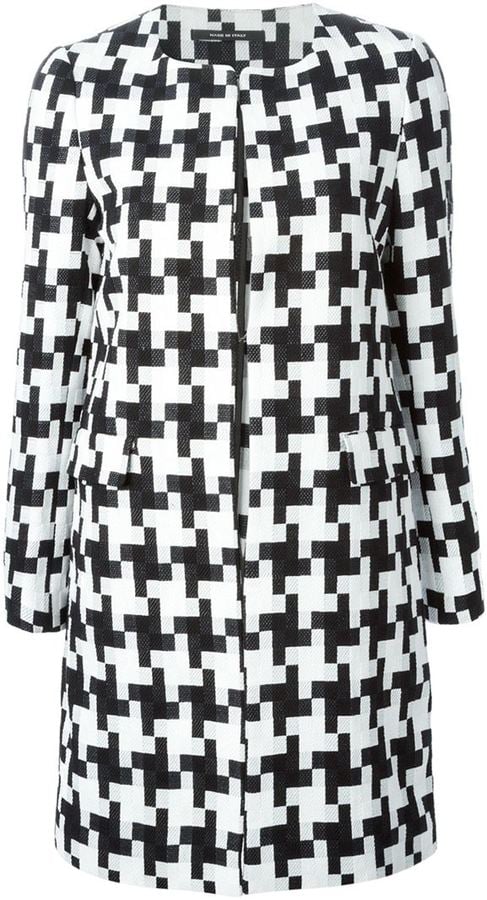 Tagliatore geometric pattern coat ($562)