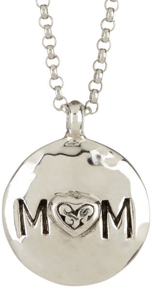 Lois Hill Sterling Silver Reversible Signature Cutout Mom Pendant Necklace ($129)