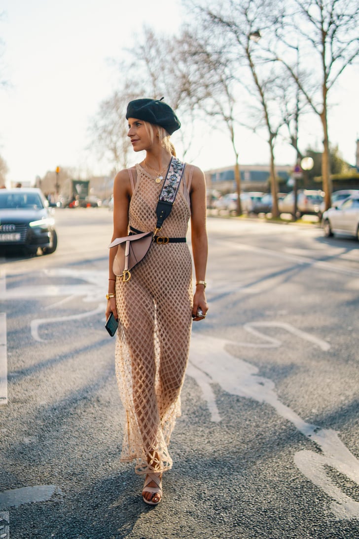 Dare To Wear A Sheer Crochet Dress With A Bodysuit How To Wear A