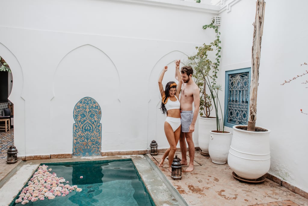 Sexy Moroccan Pool Couples Photo Shoot