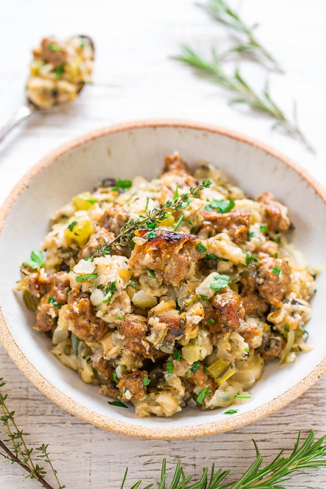 Slow-Cooker Italian Sausage Stuffing