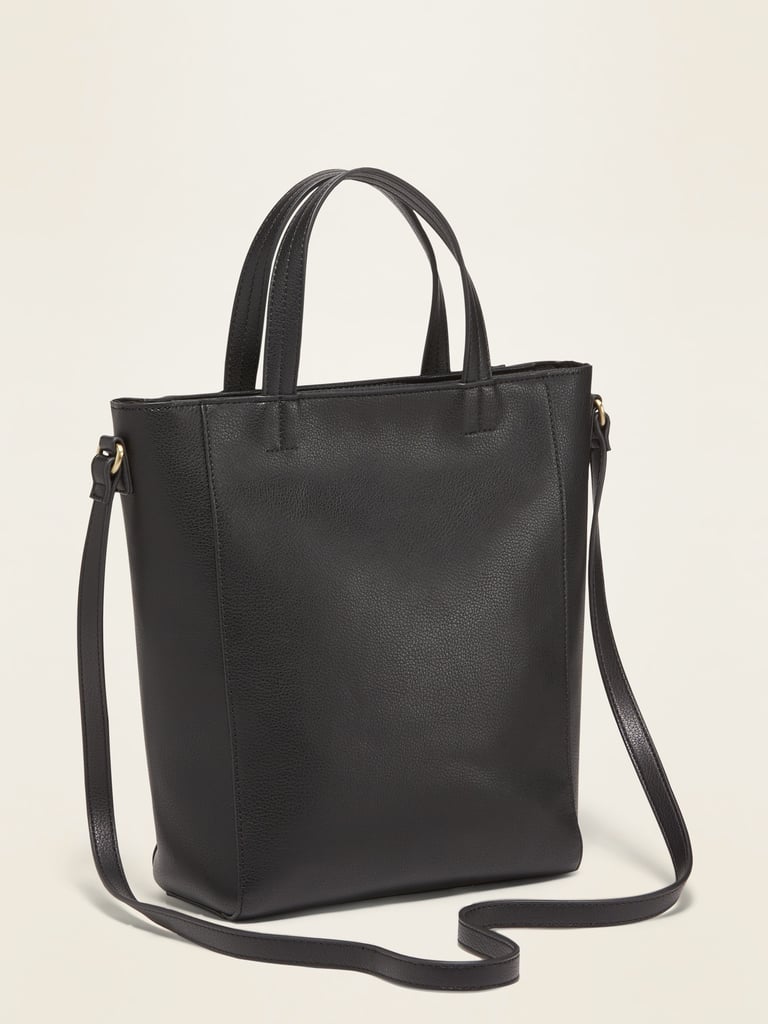 Faux-Leather Mini Tote