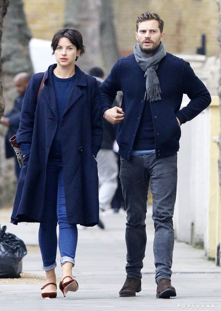 Jamie Dornan Out With His Wife In London October 2015 Popsugar Celebrity 