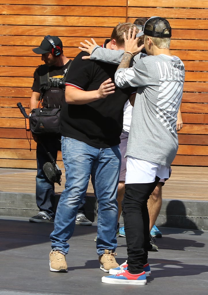 Justin Bieber and James Corden Out in LA October 2015