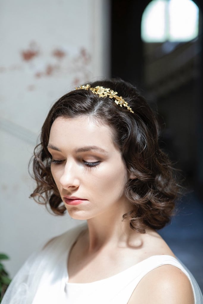 Gold Bride Headband