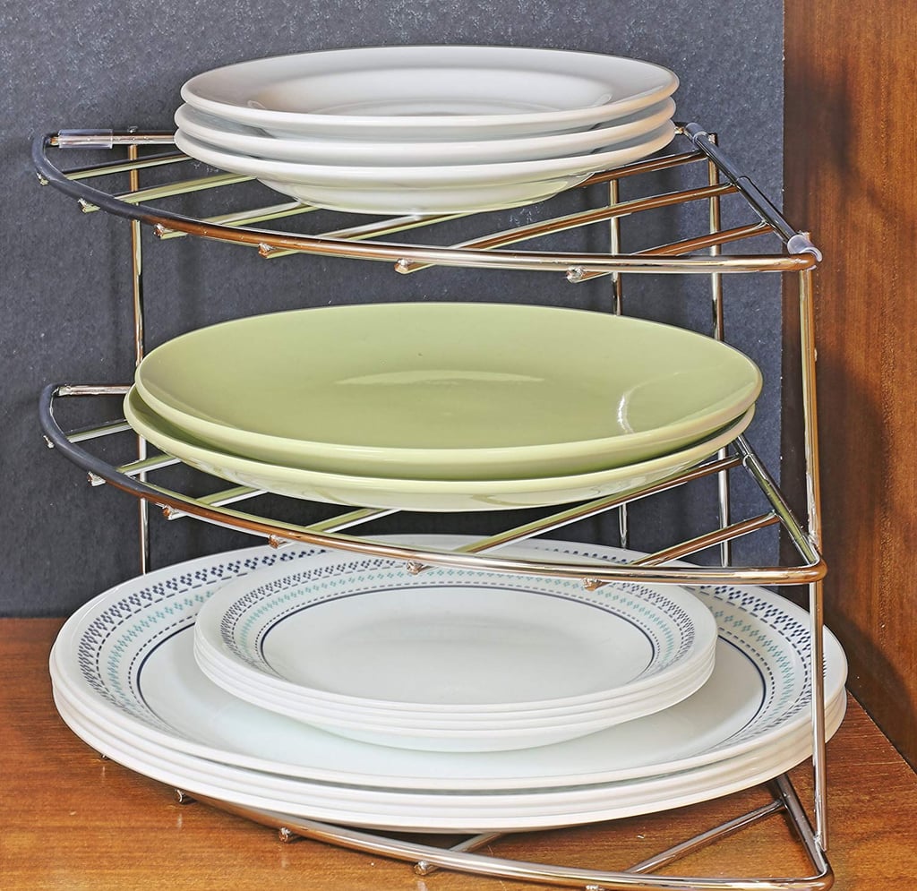 DecoBros 3-Tier Counter and Cabinet Corner Shelf Organizer