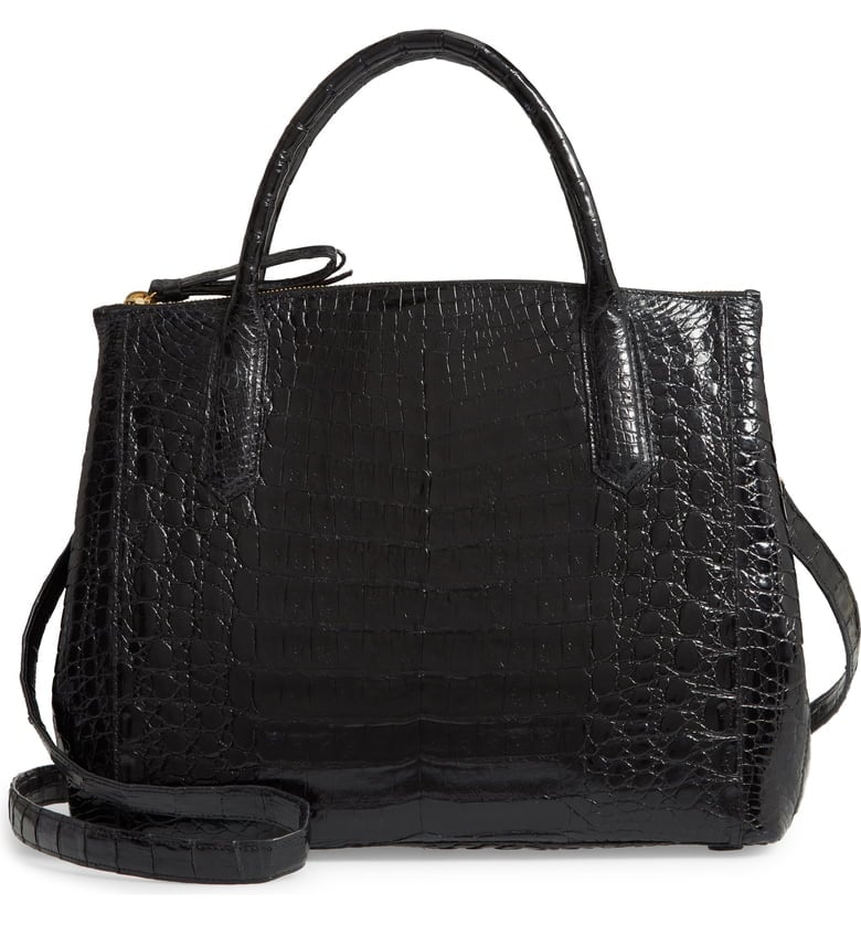 Nancy Gonzalez Medium Double Zip Genuine Crocodile Tote