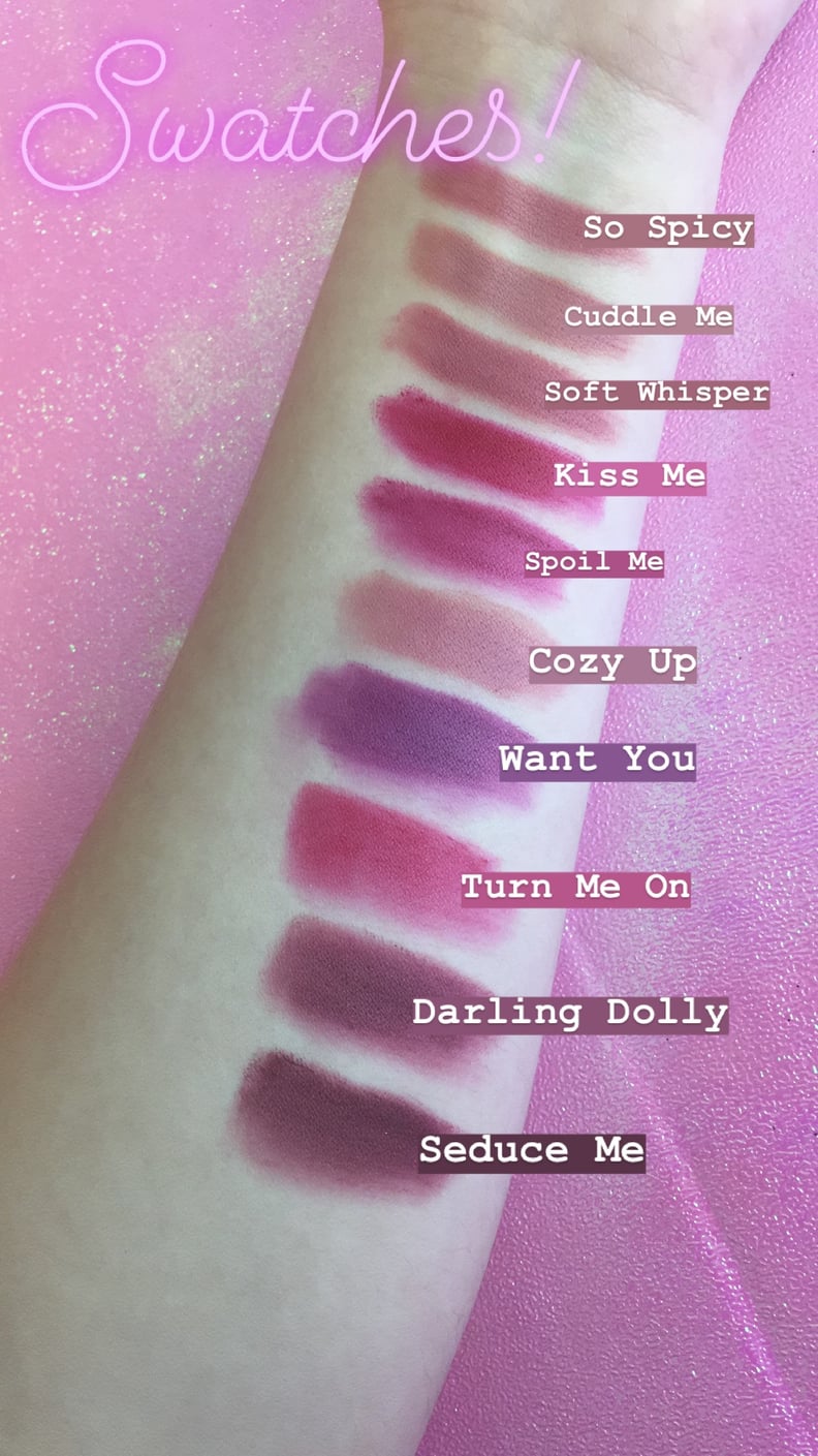 Buxom Pillow Pout Lip Powder Swatches