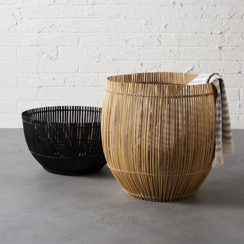 this woven bamboo assortment
