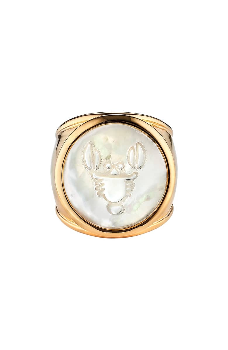 Asha Mother of Pearl Ring