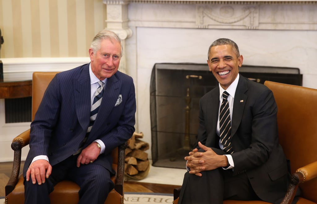 When Prince Charles made a visit to the US in March 2015, he and Barack Obama were all smiles while hanging out in the Oval Office.