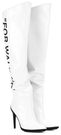 Off white boots sales made for walking