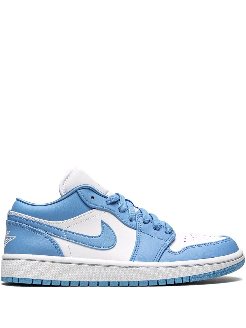 Blue and White Air Jordan Low