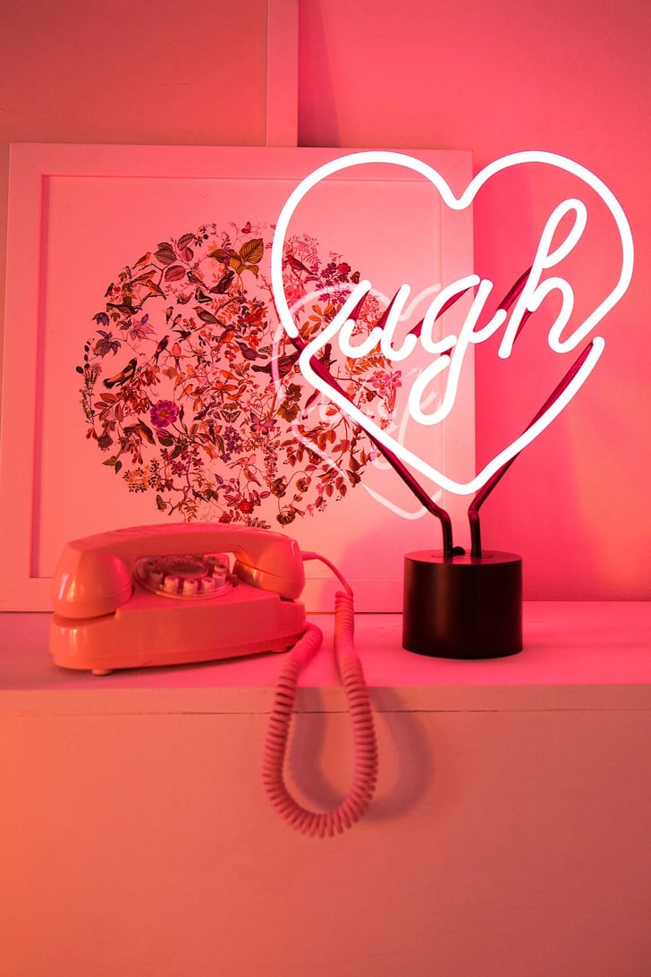 Ugh neon sale heart table lamp