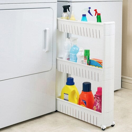 Rebrilliant Narrow Sliding Storage Organizer Rack