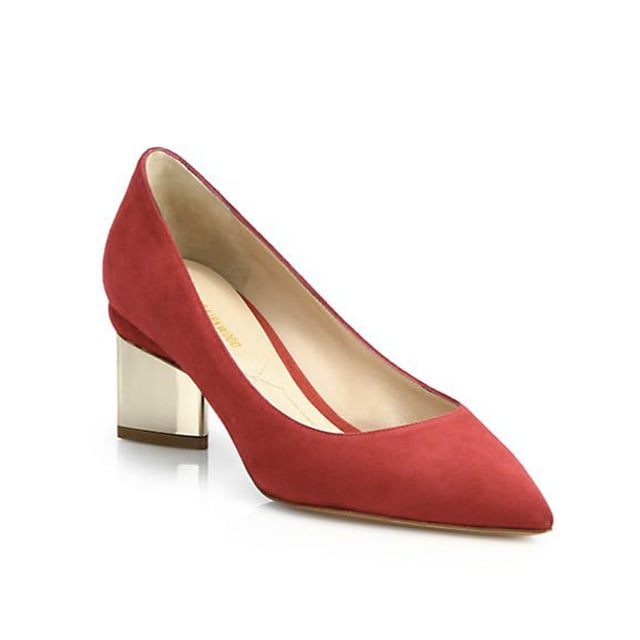Nicholas Kirkwood Suede Block Heel Pumps ($595)