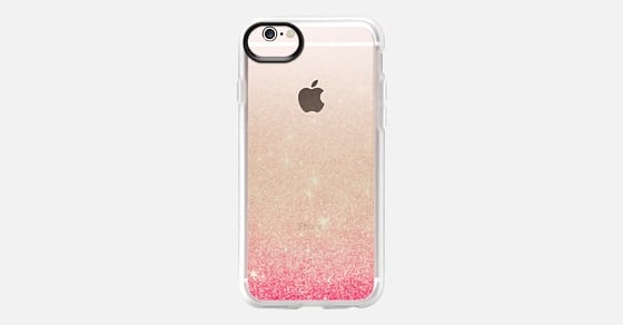 Pink Vintage Faux Glitter Gradient