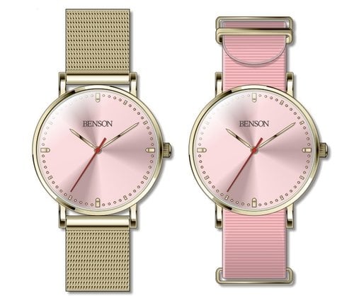 Benson Pink Cardinal Watch, Limited Edition