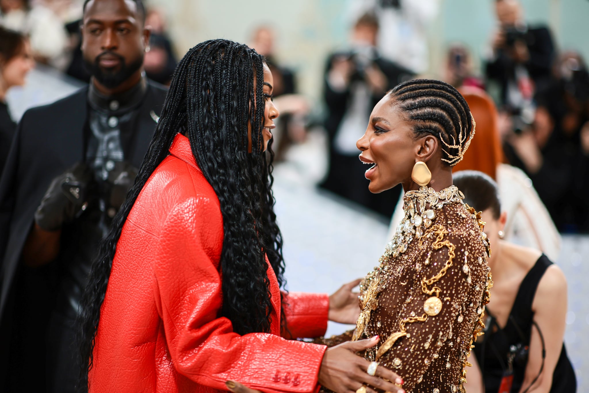 NEW YORK, NEW YORK - MAY 01: (L-R) Gabrielle Union and Michaela Coel attend The 2023 Met Gala Celebrating 