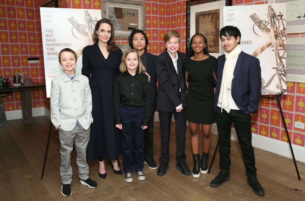 Angelina Jolie and Her Kids at a Screening in NYC Feb. 2019