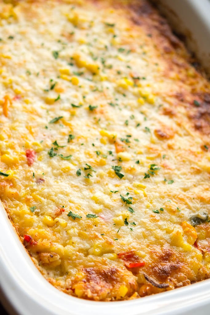Slow-Cooker Cheesy Corn Casserole