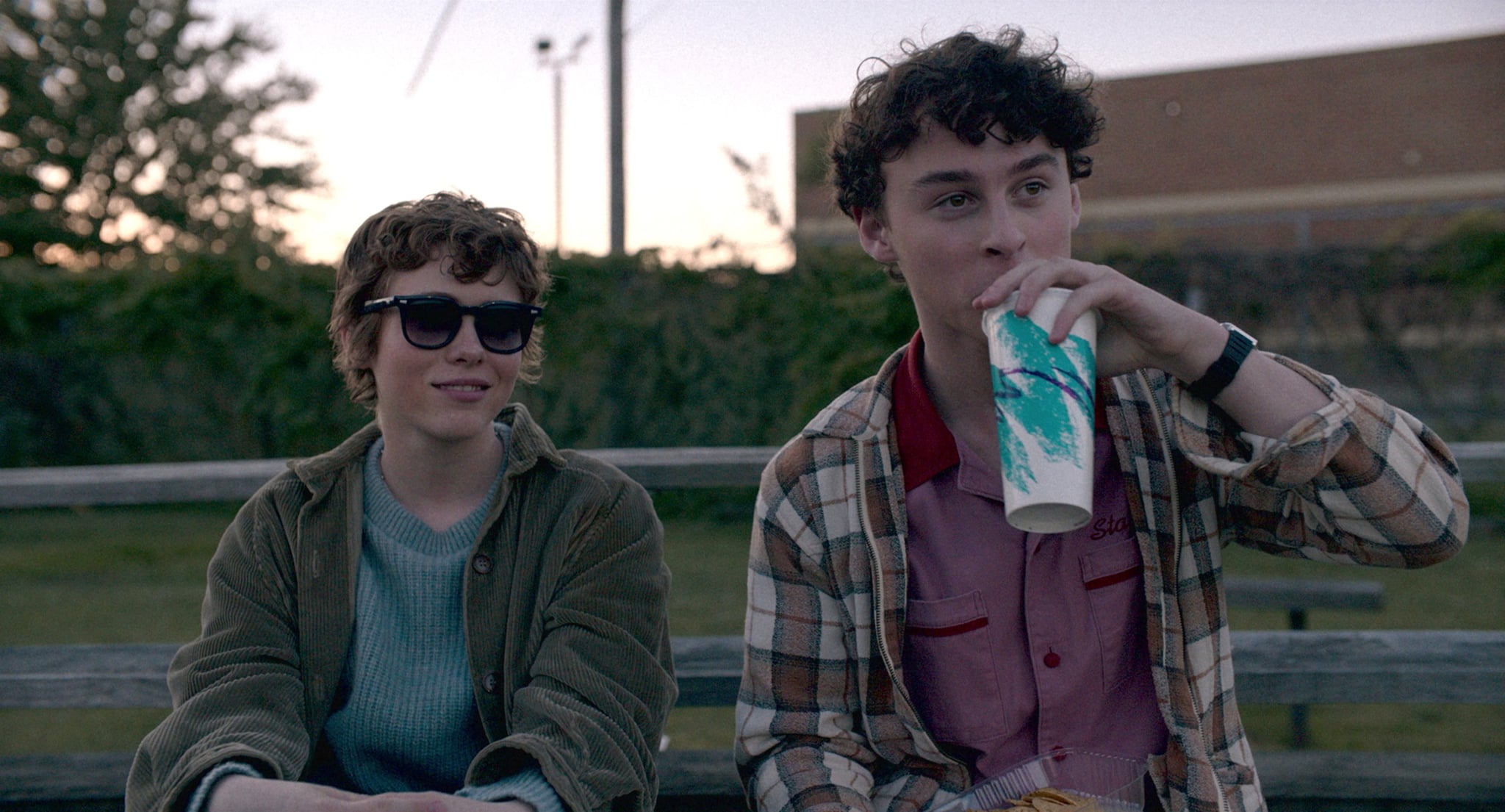 I AM NOT OKAY WITH THIS, from left: Sophia Lillis, Wyatt Oleff, (Season 1, Episode 102, aired Feb. 26, 2020). photo: Netflix / Courtesy Everett Collection