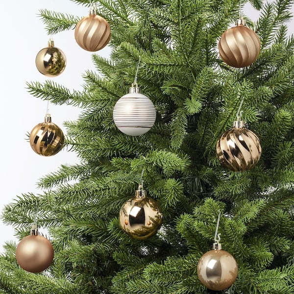 Vinterfest White and Gold Ornaments Set