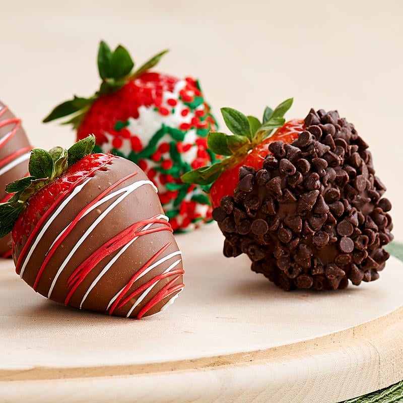 Shari's Berries Half Dozen Gourmet Dipped Christmas Strawberries