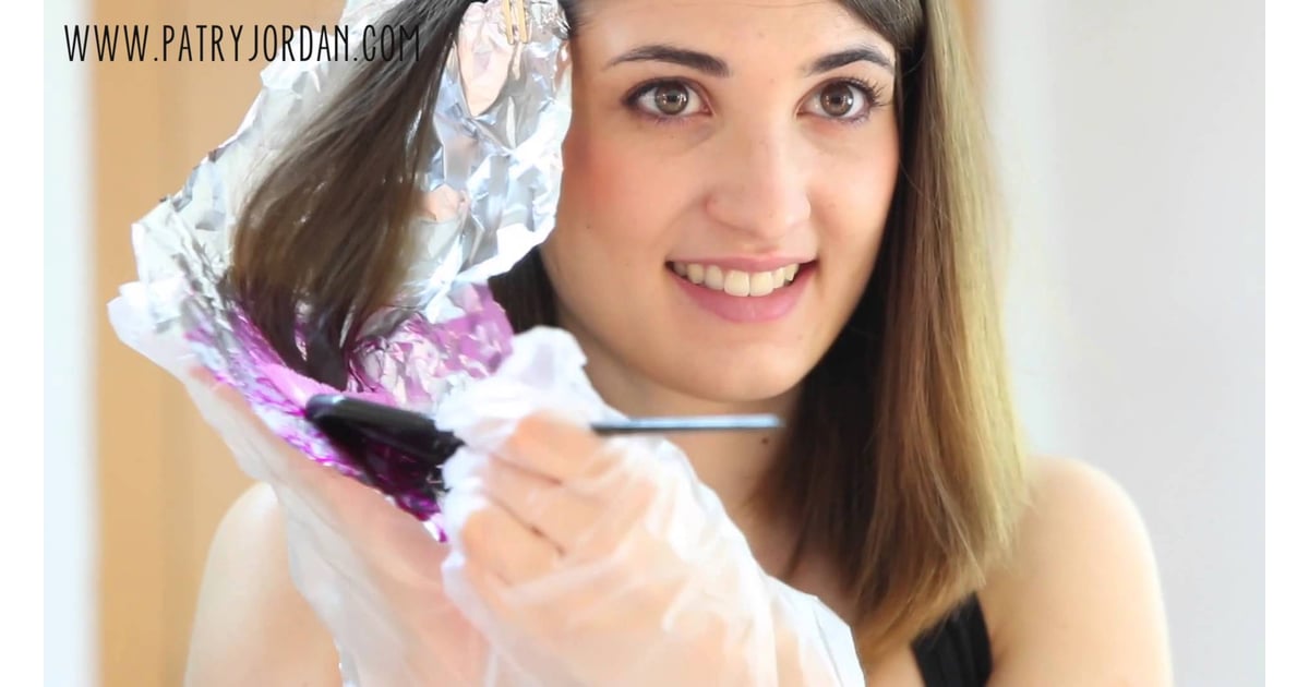 Temporary highlights with crepe paper How to Dye Hair Rainbow Colors