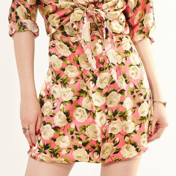 There's also a skirt ($295) to go with the tie-front top, making it a matching set.