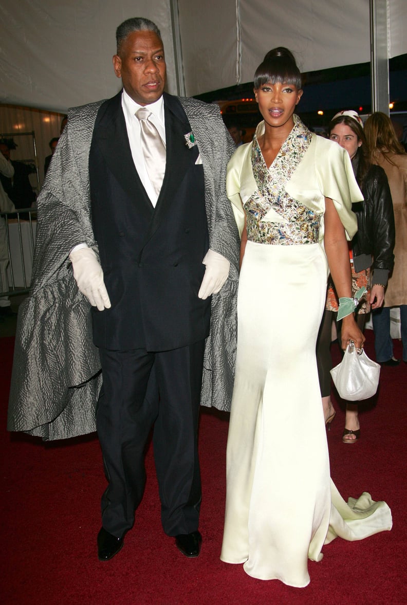 André Leon Talley and Naomi Campbell at the MET Museum's Costume Institute Benefit Gala in 2006
