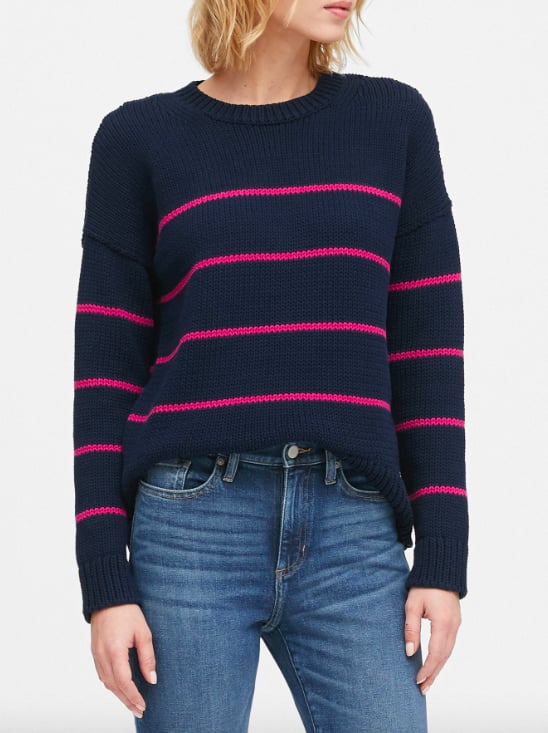 Stripe Chunky Oversized Sweater