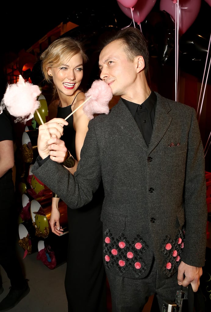 Too sweet! Karlie made sure to try the cotton candy.