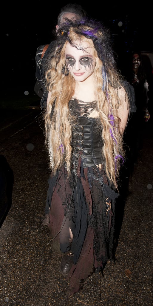 Chloë Grace Moretz let her goth side come out in full force at the Jonathan Ross Halloween party in 2012.