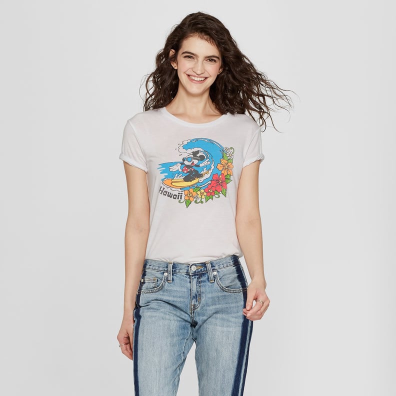 Mickey Mouse Short Sleeve Hawaii Graphic T-Shirt