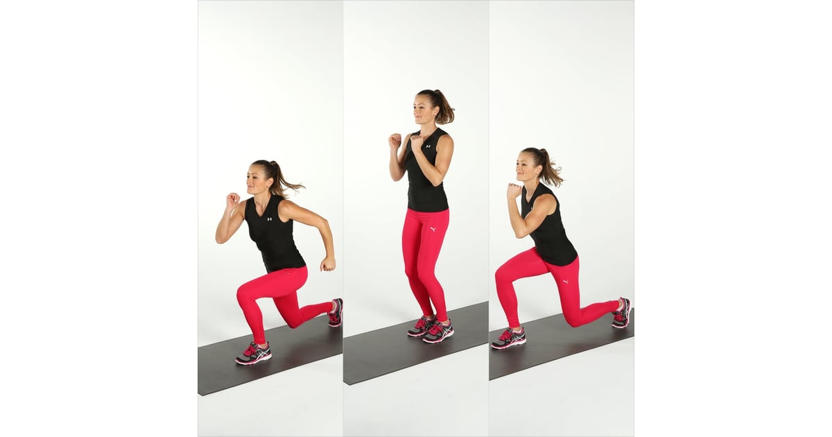 Lunge Jump 20Minute HIIT Workout For Small Spaces POPSUGAR Fitness
